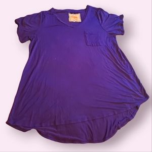 Cupio Women's 1X blue t-shirt